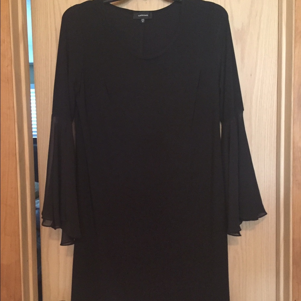 R & M Richards Black Midi Dress